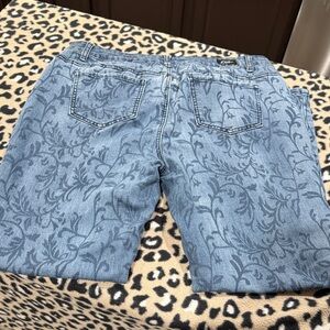 Earl Jeans Vine / Floral Patterned Skinny Jeans Y2K